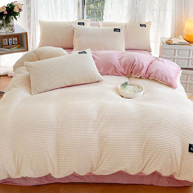 리진 클리포드 극세사 이불커버 싱글 (150X200cm), 아이보리