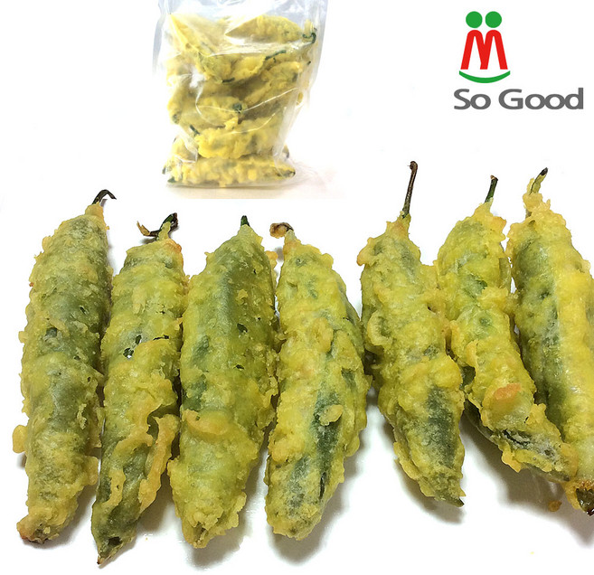 쏘굿 고추튀김 1kg 국산고추속에 재료를 넣어 하나씩 튀겼습니다, 1개