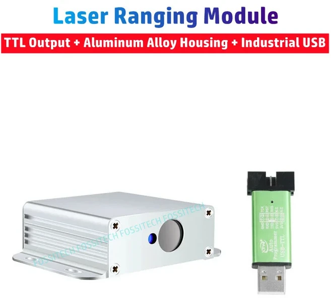 고정밀 레이저 거리 측정 모듈 산업용 적외선 측정기 센서 TTL 485 RTU 4-20mA 0-10V 아날로그, TTL ALLOY CASE USB