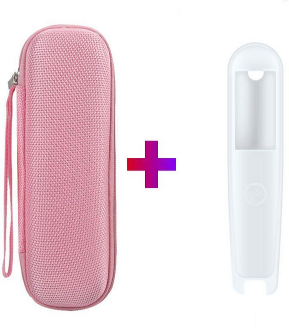 點讀筆盒 有道3.0詞典筆保護套 X3翻譯筆P3點讀筆2.0經典加強版防摔矽膠套殼, 白保護套+粉收納盒+2片貼膜+,網易有道二代加強版/滿分版/, 1個