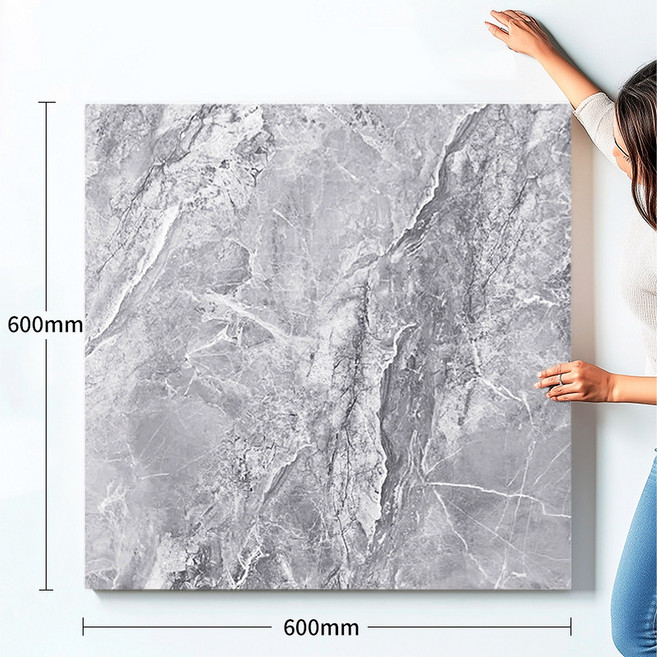 Fowod 접착식 장판 셀프시공 600X600mm, 6개, DB6102