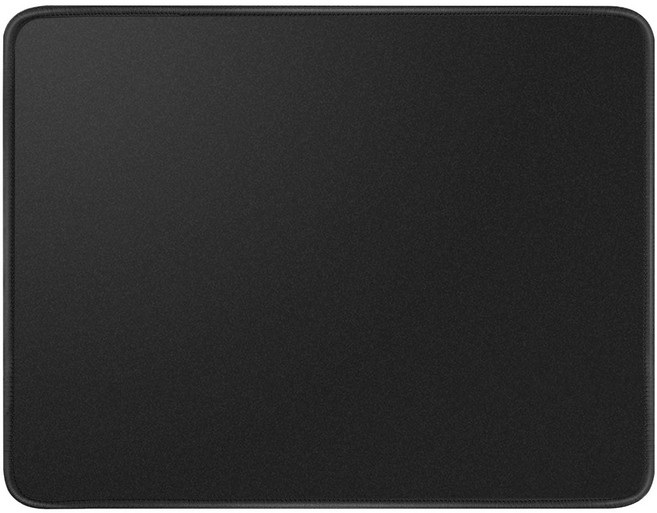 마우스패드 스티치 엣지 미끄럼 방지 고무 베이스 프리미엄 텍스처 방수 마우스패드 컴퓨터 노트북 사무실 가정용 260x210x3mm, 1개, 블랙