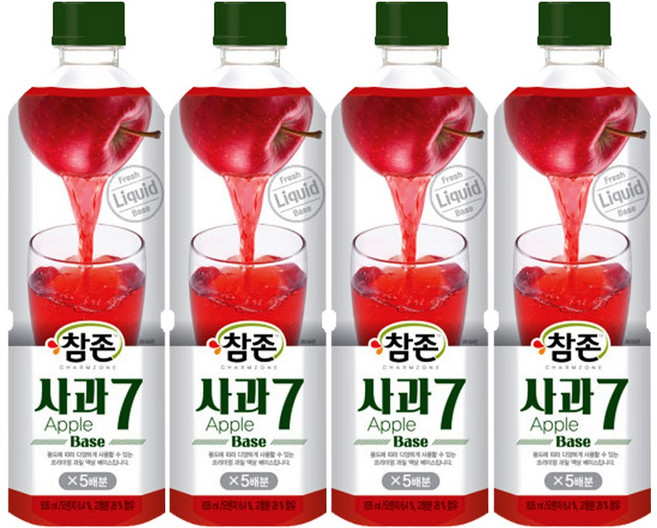 사과원액835ml/참존-4개, 4개, 835ml
