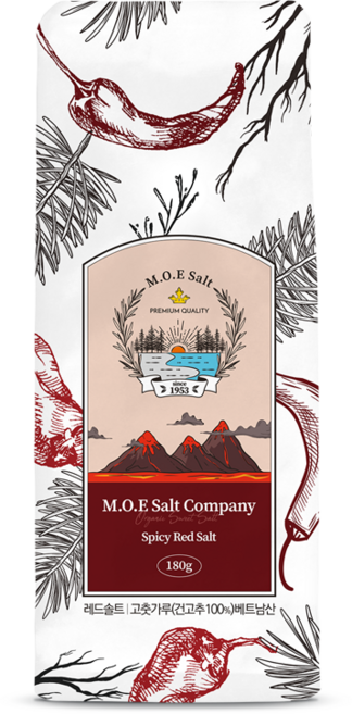 모에솔트 스파이시 레드솔트, 1개, 180g
