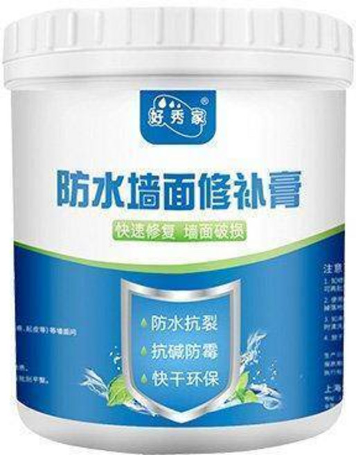 防水防黴抗裂補牆膏 牆面修補膏 壁癌修繕, 1個, 1kg裝 +工具