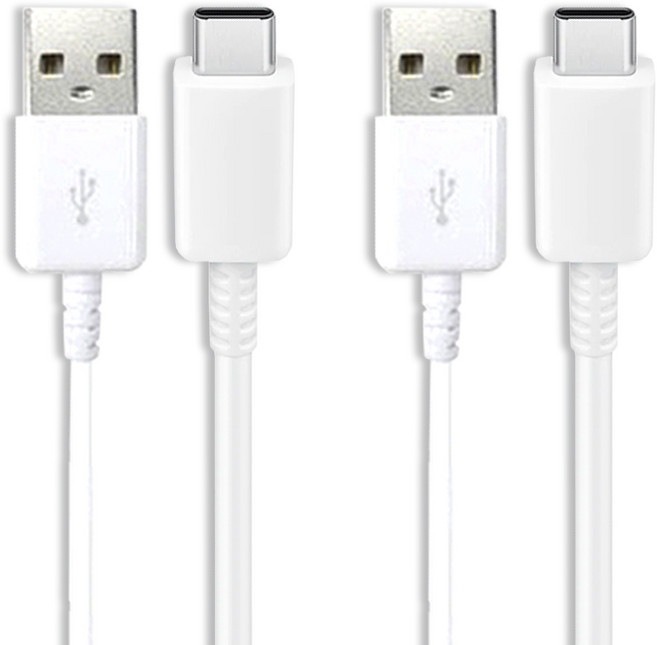 삼성전용 1+1 C타입 고속 충전케이블, 200cm, 화이트, 2개