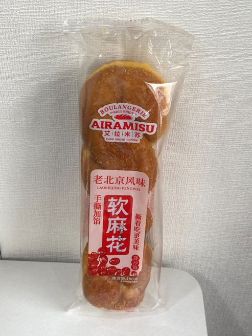 软麻花 豆沙馅 말랑말랑 꽈배기 팥맛 180g, 1개