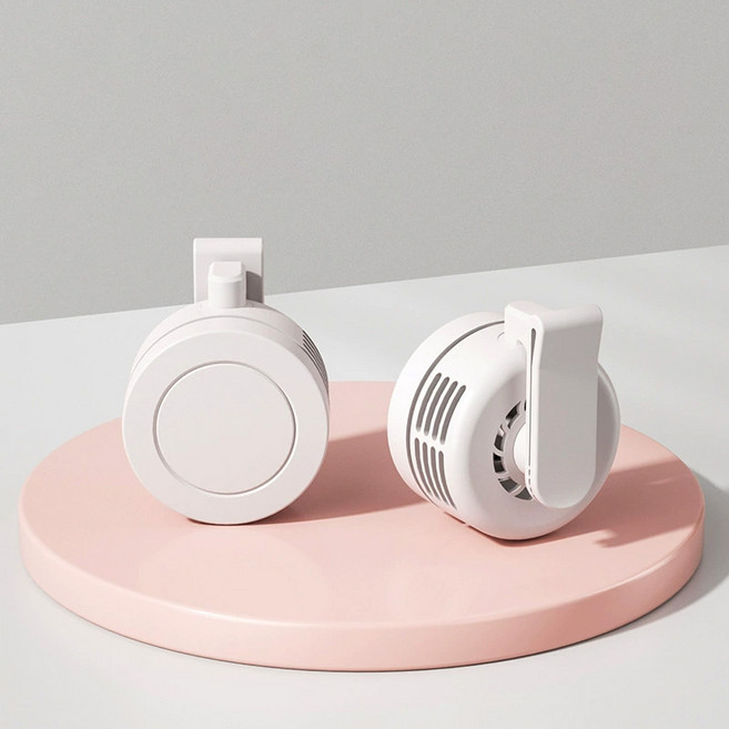 허리선풍기 +LED램프+ 보조 배터리 아웃도어 USB 캠핑용 휴대용 선풍기 선풍기, 화이트 기본, 허리띠 선풍기[3단 조절]