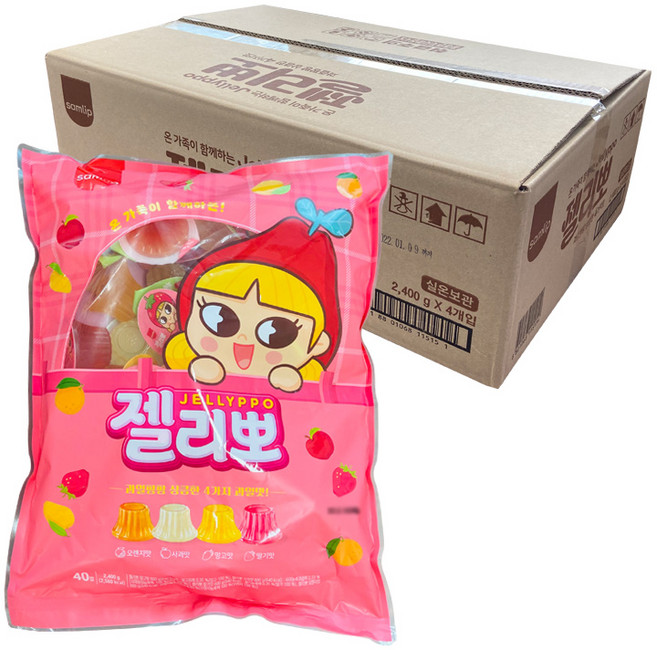삼립 과일맛 젤리뽀 2.4kg, 3개