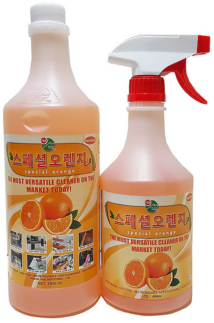 피비원(PB-1) 스페셜오렌지 세정제 본체650ml+리필1000ml, 1세트, 1.65L