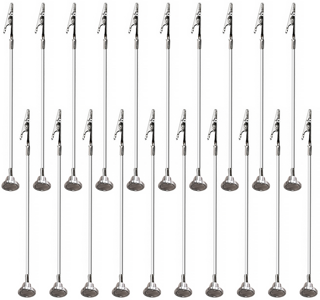 리브문 모기향 고정 집게 자석 홀더, 실버, 20개