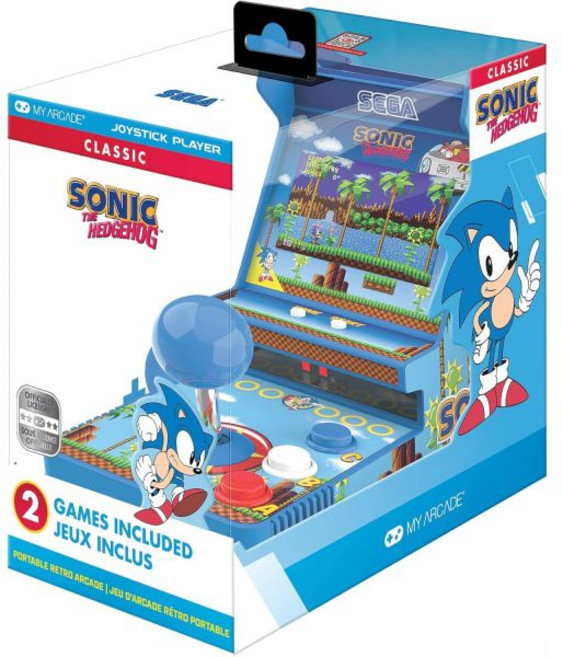SEGA 마이아케이드 소닉 더 헤지혹 미니 게임기 조이스틱 레트로 콘솔 My Arcade, 내 아케이드 소닉 조이스틱 플레이어 더 헤지혹 레트로