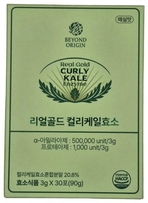 비욘드오리진 리얼골드 컬리케일효소, 1개, 30회분