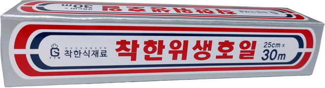 착한식재료 착한 위생호일 25cm x 30m, 10개