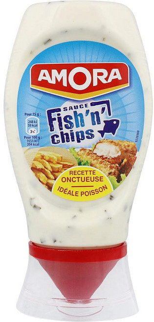 Amora 블랙베리 피쉬앤칩스 소스, 4개, 251g