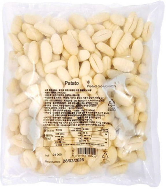 SIB 선인 파타토 감자뇨끼 1kg [아이스박스포함], 1개