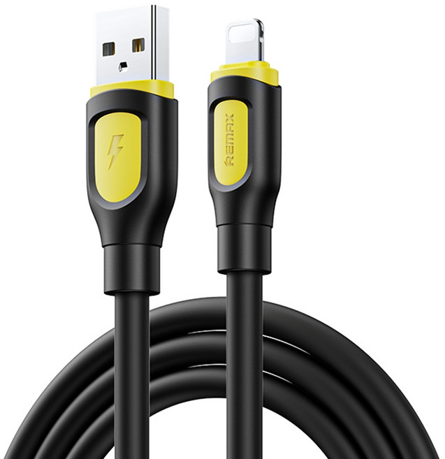 REMAX USB轉Lightning充電線 3A快充線 1.2M傳輸線 蘋果充電線 數據線 穩定不彈窗 SR加固接頭 適用iPhone iPad 正版台灣公司貨, 黑色, 1個