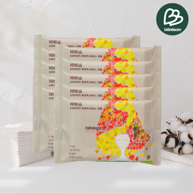 베베솜 무표백 순면100 페이스타올 일회용수건 휴대용10매x10팩, 10매, 10개