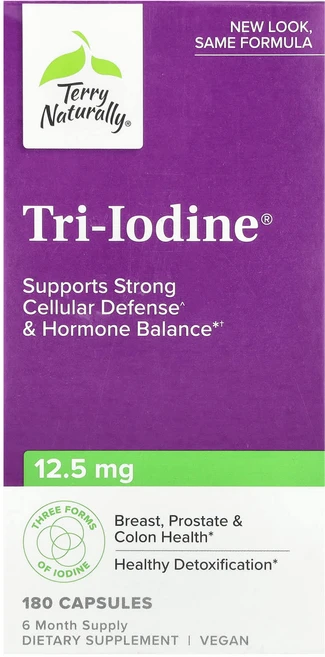 테리네츄럴리 트리 아이오딘 12.5mg 캡슐 180정, 4개 - 쿠팡
