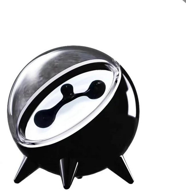 자기 유체 픽업 독 음악 리듬 재생 및 창의적인 선물 라이트 동반자 시각화 데스크탑, 01 black