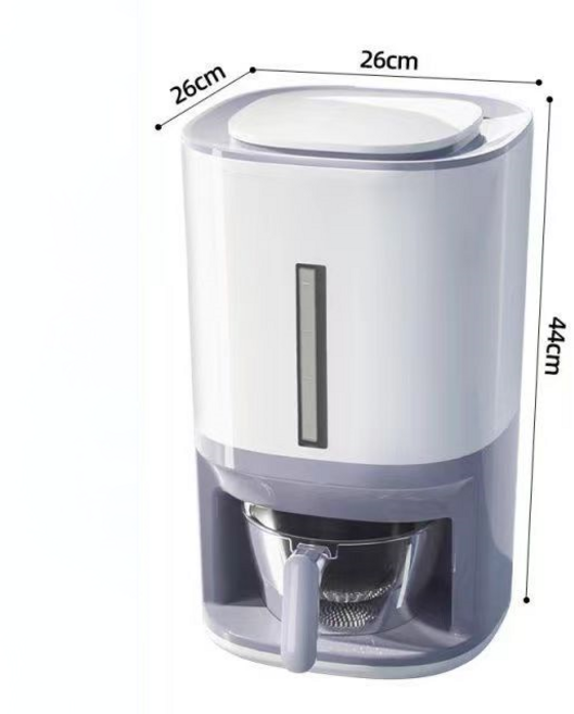 주방 잡곡 수납통 쌀통 방충 습기를 막다 밀봉 설계 계량 쌀통 10-12KG, 1개