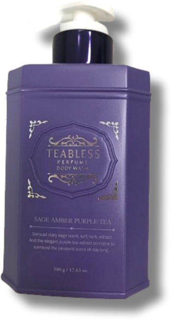 티블레스 퍼플티 저자극 스크럽 퍼퓸 바디워시 플로럴우디향 (수량선택가능) TEABLESS 민감피부용 수분진정보습 비건바디워시, 1개