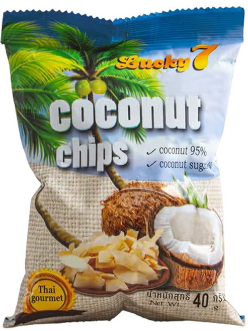 럭키세븐 코코넛칩, 40g, 20개