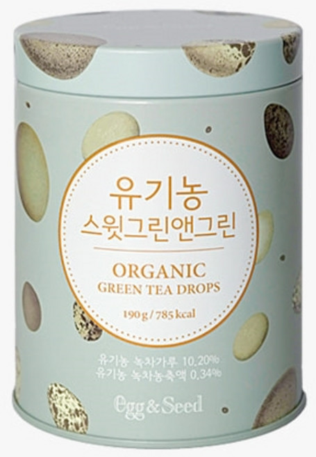 에그엔씨드 유기농 녹차사탕 스윗 그린앤그린, 1개, 190g