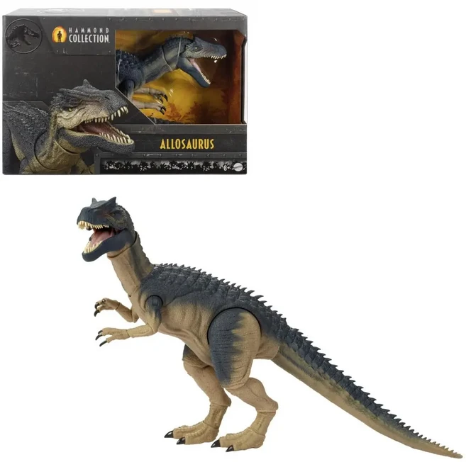 쥬라기 월드 해몬드 컬렉션 액션 피규어 Trex Baryonyx Velociraptor 공원 모델 공룡 장난감, 04 Allosaurus