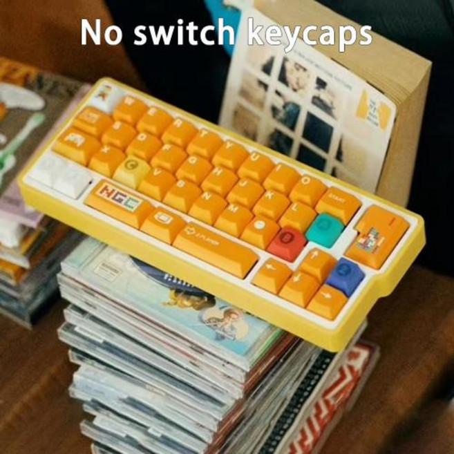 qaz 미니 키패드 키트 입력 40 키 3 모드 사용자 정의 VIA RGB 핫 스왑 인체 공학 무선 게임용 키보드 3D 인쇄 PC 컴퓨터, Dual Mode, 9)Yellow Kit