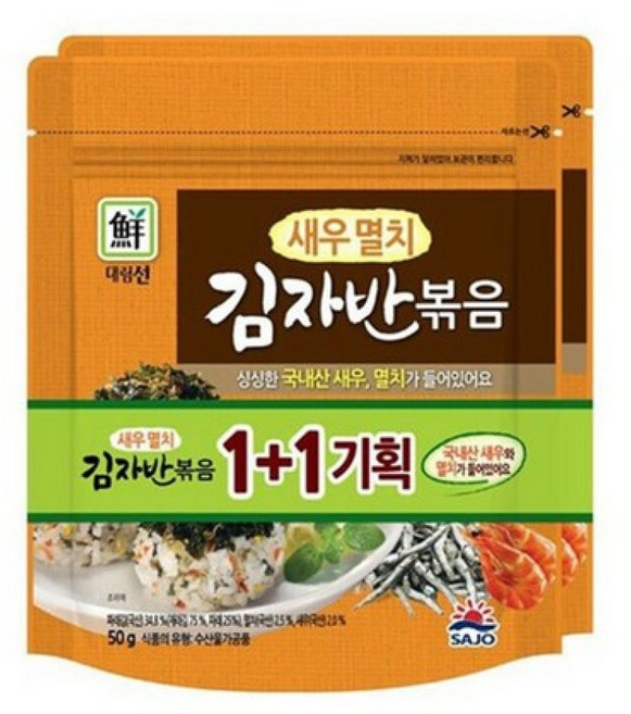 대림선 새우멸치 김자반 볶음 100g, 4개