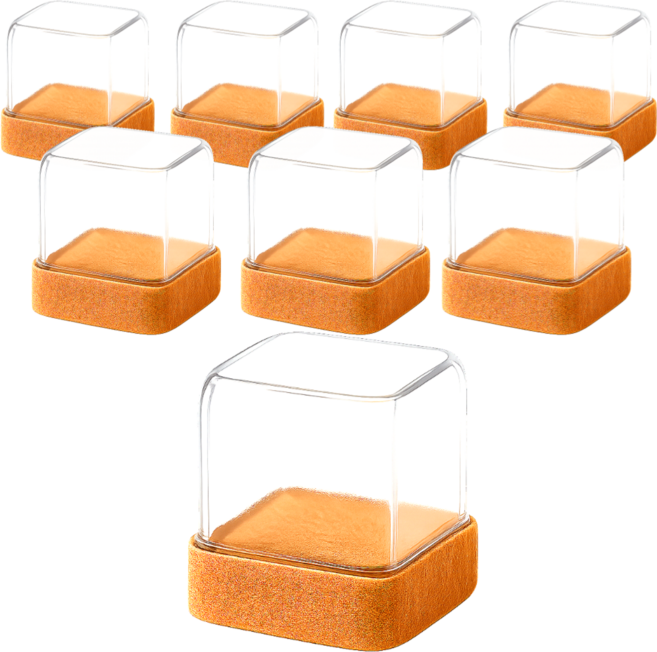 스마일플로우 평화로운 층간 소음 방지 긁힘 없는 의자 발커버, 브라운, 8개