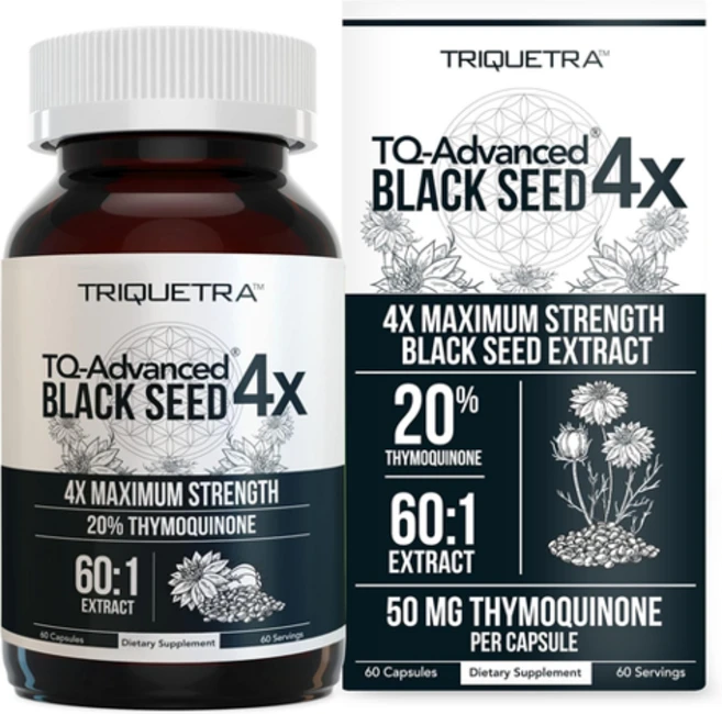 트라이케트라 4배강도 블랙 씨드 오일 캡슐 250mg 60개 티모퀴논, 60정, 1개 - 쿠팡