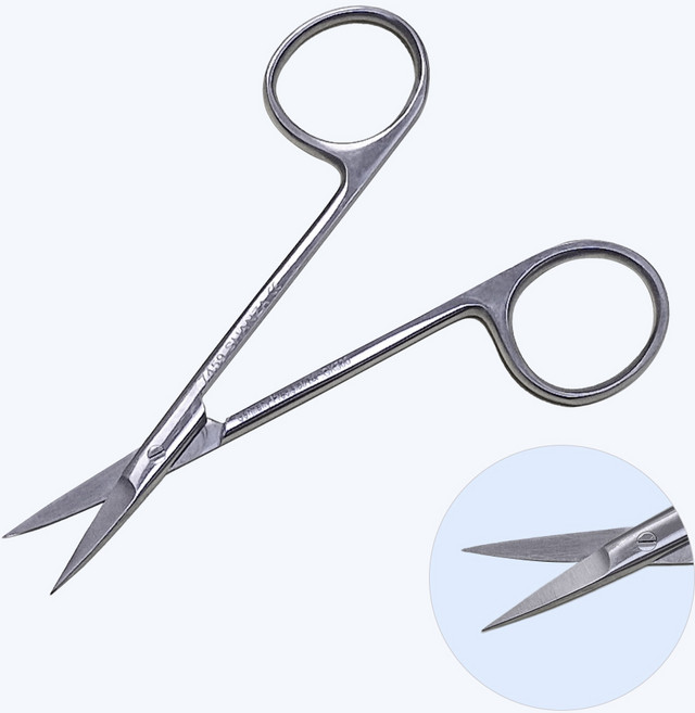 아이리스 시저 직선 11.5cm 고급형 안과 가위 의료용 의료 병원 간호사, 1개, 아이리스 시저 직선형 11.5cm