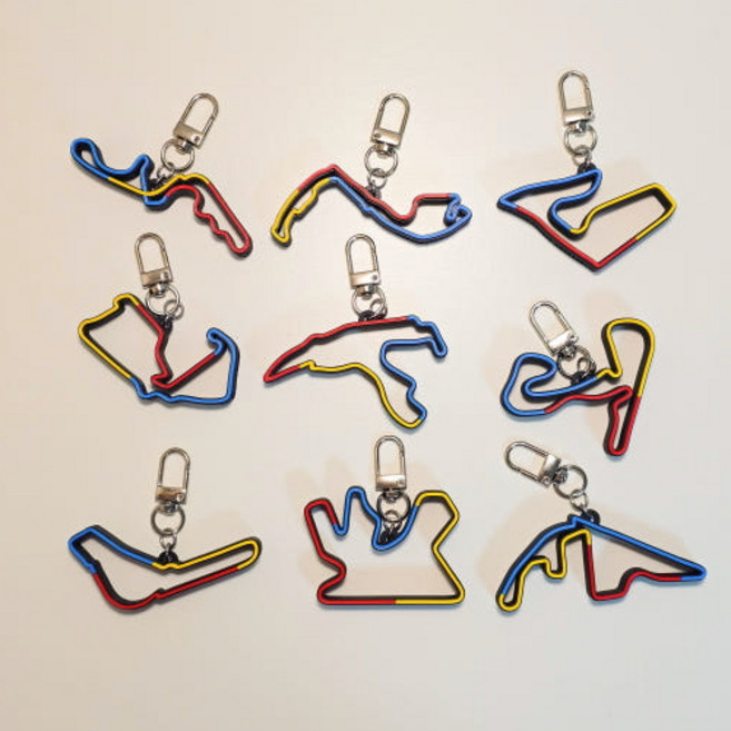 F1서킷 섹터 키링/키홀더 (F1 Circuit KeyHolder) 서킷 굿즈 알버트파크(호주), 상세정보참조, 1개