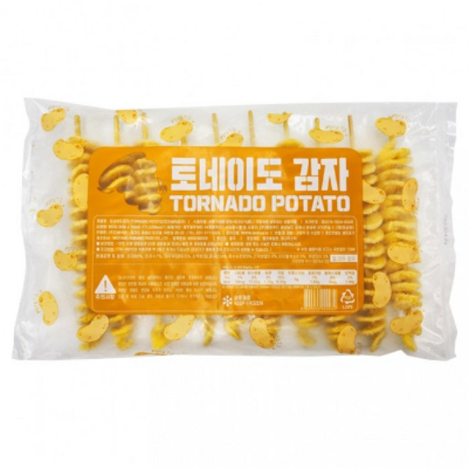 더바삭한 토네이도감자80gx10개 치즈 에어프라이어/바삭감자/간편조리/길거리간식/감자간식, 1개