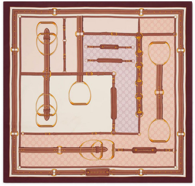 구찌 프린트 스카프