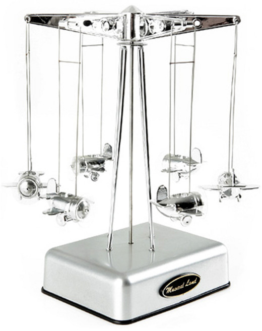 비행기 뮤직박스 Sankyo 오르골 -센과 치히로 남자친구 아들 생일 어린이날선물 개업 인테리어 실내장식 항공사 방송국 드라마 영화 인테리어소품 music box, 실버(Silver)