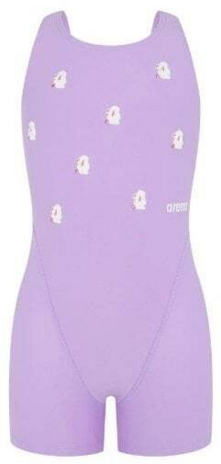 아레나 여아동 탄탄이 실내수영복 플러피프렌즈2 아동 3부 반신 입기편한 U백 (A5SG1GL03PPL)