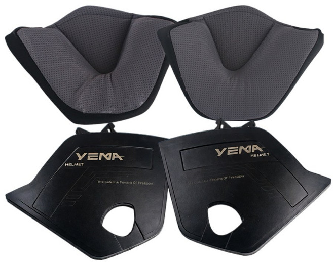 프로라이더스 예마370 전용 이어패드세트 귀덮개 반모 오토바이 가벼운 여름 헬멧, 블랙