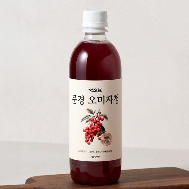 물 한방울 안들어간 담소원 진짜 문경 오미자 청 원액 국산 100%, 700g, 1개, 1개입