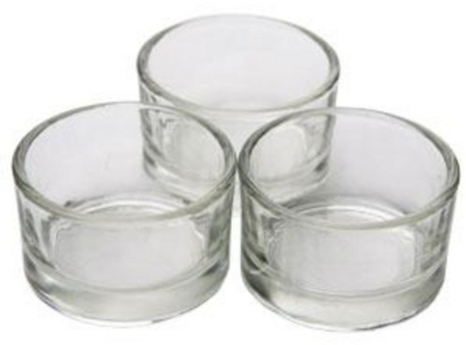 미니 티라이트 홀더 3개 투명