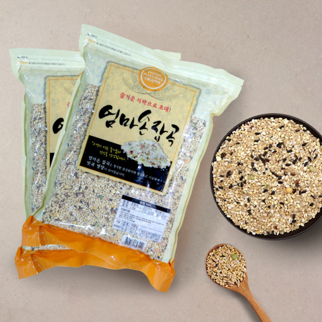 [해뜰날] 1+1 엄마손잡곡 혼합19곡2kg+2kg, 2개, 2kg