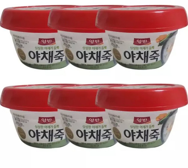 동원 양반 야채죽 287.5g 6개