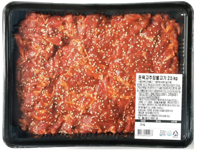 미국산 돈육 고추장 불고기 2.5kg 목살 앞다리살 매콤한맛 식사용 밥반찬, 1세트