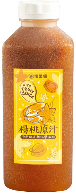 桃園果釀 楊桃原汁 全新配方無化學添加, 1個, 1.1L