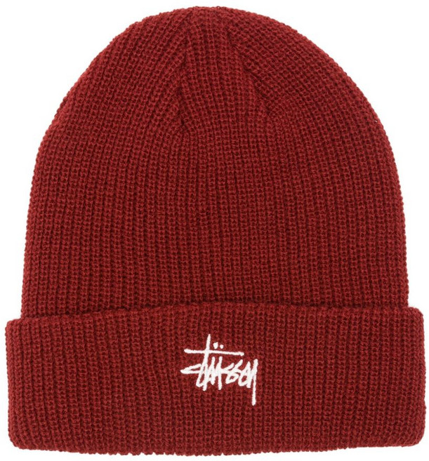 스투시 로고 자수 비니