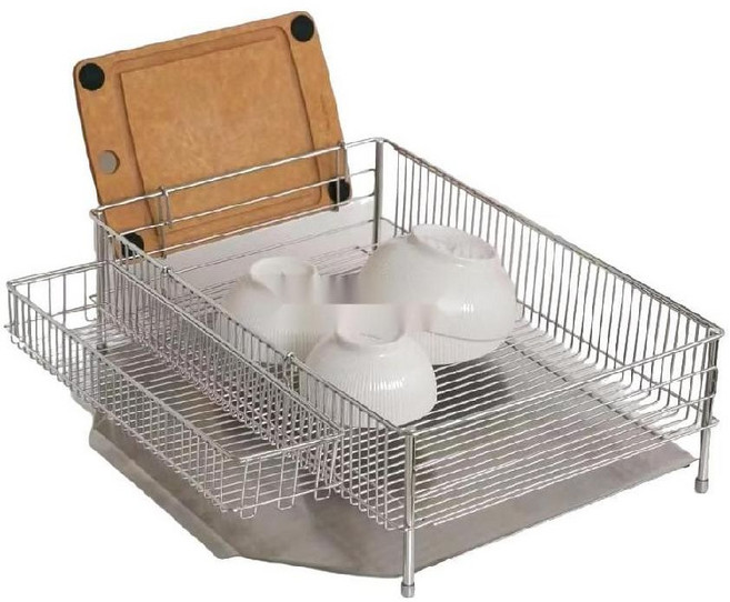 라바제 식기건조대 대형가로 DLM-8563, 1개, 스테인레스, 1단