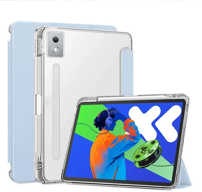 Lenovo Idea Tab Pro 12.7 용 케이스 TB373FU M11 K11 B11 P11 Plus 3rd 10.6 펜 슬롯이있는 투명 아크릴, 08 Xiaoxin Pad 11 2021, 03 ice blue