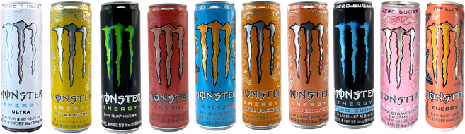 몬스터 10종 1개씩 울+스+선+그+피+펀+망+제+레+시, 10개, 355ml